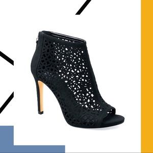 WHBM Alexia Laser Cut Shootie Heeled Sandal/Bootie